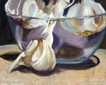 Garlic + glass #1